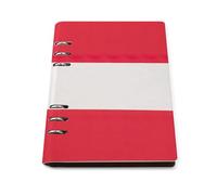 ENGhjes Austrian Flag A5 Notebook Refillable Writing Journal, Lays Flat 180° for Meeting Notes, Daily Planner