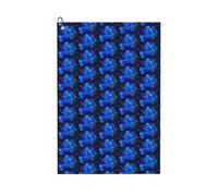 ENGhjes Blue Shining Stars Printing Golf Towel 24" X 16" With Carabiner Clip Towel Gift The Convenient Cleaning