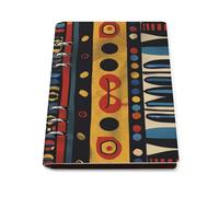 ENGhjes Bold Yellow Black Striped A5 Notebook Refillable Writing Journal, Lays Flat 180° for Meeting Notes, Daily Planner