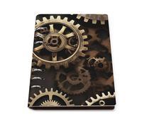 ENGhjes Cool Steampunk Gears A5 Notebook Refillable Writing Journal, Lays Flat 180° for Meeting Notes, Daily Planner
