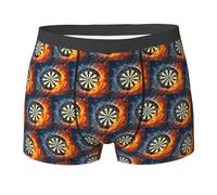 ENGhjes Dart Board Printing Men'S Boxer Briefs Stretch Material Moisture Wicking Underwear For Men S-2xl Fit Any Body Black