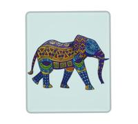 ENGhjes Elephant Large Gaming Mouse Pad With Stitched Edges, Durable Non-Slip Natural Rubber Base