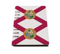 ENGhjes Florida State Flag A5 Notebook Refillable Writing Journal, Lays Flat 180° for Meeting Notes, Daily Planner
