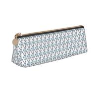 ENGhjes Fun Easter Rabbit Printing Leather Pencil Case Cute Zipper Pencil Pouch Stationery Bag for Boys Girls Back to School Gifts