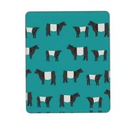 ENGhjes Galloway Cow Large Gaming Mouse Pad With Stitched Edges, Durable Non-Slip Natural Rubber Base