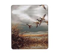 ENGhjes Hunting Flying Wild Ducks Large Gaming Mouse Pad With Stitched Edges, Durable Non-Slip Natural Rubber Base