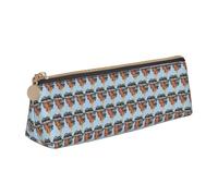 ENGhjes Melanin Afro Woman Printing Leather Pencil Case Cute Zipper Pencil Pouch Stationery Bag for Boys Girls Back to School Gifts