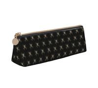 ENGhjes Scary Spider Printing Leather Pencil Case Cute Zipper Pencil Pouch Stationery Bag for Boys Girls Back to School Gifts