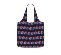 ENGhjes Space Planet Earth Printed Lightweight Foldable Tote Bag, Reusable Shopping Bag 25L for Daily Commute and Travel