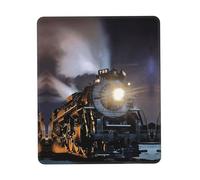 ENGhjes Steam Train Large Gaming Mouse Pad With Stitched Edges, Durable Non-Slip Natural Rubber Base