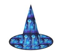 ENGhjes Underwater Jellyfish Printing Halloween Hat Soft Oxford Cloth For Carnivals Foldable Space Saving Design