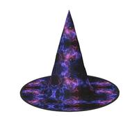 ENGhjes Universe Galaxy Star Space Printing Halloween Hat Soft Oxford Cloth For Carnivals Foldable Space Saving Design
