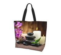 ENGhjes Zen Stone Printed Women'S Shoulder Bag, Casual Tote Bag For Women Reusable Handbag For Work Gym Shopping