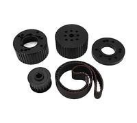 Engine Accessories, Engine Belt Replacement Parts, Engine Skid Belt Ford Belt Belt, Drive Pulley Kit, Anti Slip PCE415.1008 Replacement for Ford Small Block Engine 318 340 360(black)
