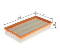 Bosch Air Filter 1 457 433 086 - Genuine OEM Paper Insert - Fits Alfa Romeo 147 & GT