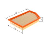 Engine Air Filter Fits Jeep Cherokee 2.0 2.2 2.4 2013-2018 Bosch F 026 400 586