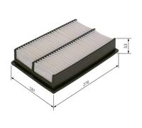 Air filter Filter Insert F 026 400 129 BOSCH for MAZDA 3 3 Saloon 5