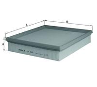MAHLE LX 889 - Air Filter Car - Engine