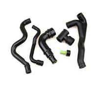 Engine Air Intake Hose 8 Piece/Set for VW for Golf for Jetta MK4 for TT 1.8L 1998-2006 Black Engine Crankcase Breather Hose Kit Rubber Auto Accessories Air Hose Pipe