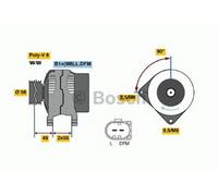 ENGINE ALTERNATOR GENERATOR OE QUALITY REPLACEMENT BOSCH 0986042600
