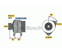 Bosch Alternator 0 986 047 280 – Reman – Fits Opel/Vauxhall Astra, Corsa