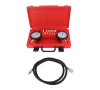 Engine and Transmission Oil Pressure Tester Kit Professional High Low Pressure Gauge Diagnostic Tool with 13 Adapters for Automotive Mechanics ABS Metal Construction