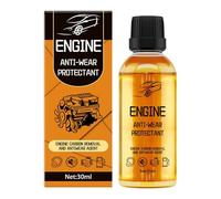 Engine Anti-Wear Cleaner, Noise Reduction Additive Fluid, 30ml High Efficiency Lubricant Protection Formula, Friction Control Engine Treatment, Car Bike Maintenance Solution for Performance