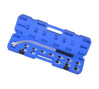 Engine Bay Belt Service Wrench Set 13-Piece Crowfoot | Interchangeable Crowfoot Adapters, Fitted Organizer Case for Serpentine Drive Access and Engine Work