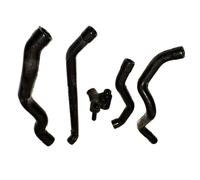 Engine Breather Hose Compatible with Benz for SLK55 for AMG Base Convertible 2-Door 2005-2007 Crankcase Oil Separator Breather Hose Pipe Tube 1120180182(Set 4)