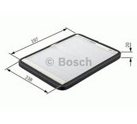 BOSCH Cabin Filter for Hyundai Accent G4EE 1.4 Litre April 2006 to May 2007