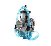 Engine Carburetor Assy For Keihin For PWK 33 34 35 36 38 40 42mm 50cc To 250cc For Motocross Motorcycle Flat Curtain Carburetor(Blue 36mm)