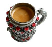 Engine Coffee Mug - 6.5 Inches 350ml Living Room Decoration | Realistic Engine Shaped Coffee Mug - for Dad Husband Father Boyfriend Him Men Car Lovers Mechanics Grandpa