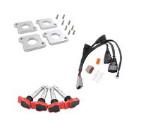 Engine Coil Pack Compatible With VW For Passat B5 For Golf For J&etta 1.8T To 2.0T FSI R8 Ignition Kit ICM Coil On Plug Packs Conversion Harness(Grey)