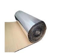 Engine Compartment Heat Insulation Cotton 5/10mm Self Adhesive Aluminum Foil Insulation for Cars Sound Heat Proof Pad Fireproof for Engine Hood Door Panel Truck Van(2000x500x5mm-M)