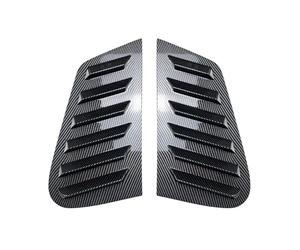 Engine Compatible With VW For Golf 4 MK4 IV 1997-2006 GFK Rear Side Window Louver Shutter Trim Cover Carbon Fiber Look Gloss Black Kit