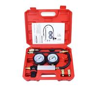 Engine Compression Tester Cylinder Leak Down Tester for Car Motorcycle Double Gauge Leakdown Detector Tool Professional Cylinder Leak Detection Gauge