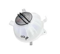 Engine Coolant Expansion Reservoir with Direct Fluid Viewing | Included Reservoir Cap, Coolant Visibility Through Translucent Body, Multiple Hose Ports & Integrated Mounting Points