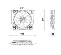 MAHLE Premium Line Radiator Cooling Fan CFF645000P