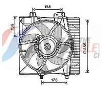 AVA COOLING SYSTEMS PE7550 Fan, radiator