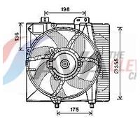 AVA COOLING SYSTEMS PE7550 Fan, radiator