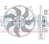Nissens Radiator Cooling Fan 85776 for eg. OPEL CORSA (2007) 1.2 ECOTEC etc