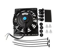 Engine Cooling Fan Kit 6 Inch Slim 650CFM Radiator Cooling Fans Universal Slim Pull Push 12V 80W Direct Replacement Electric Fan With Mount Kit