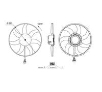Engine Cooling Fan Left Fits Audi A1 Sportback Seat Toledo 4 MAHLE CFF 714 000S