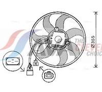 Engine Cooling Fan Left Right Fits Audi A1 Sportback A3 AVA Clever Choice VN7534