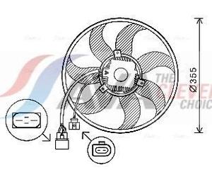 Engine Cooling Fan Left Right Fits Audi A1 Sportback A3 AVA Clever Choice VN7534