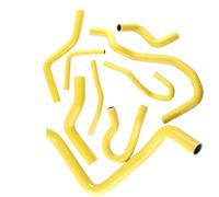 Engine Cooling Hose Auto Engine Cooling Hose Compatible with Civic D15 D16 1992-2000 Radiator Coolant Hoses Kit(Yellow)