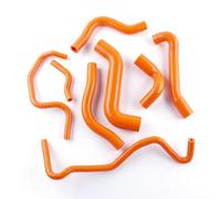 Engine Cooling Hose Car Engine Radiator Coolant Water Hose Pipe Compatible with TT Warm Wind Pipe Coolant Water Hoses Kit(Orange)
