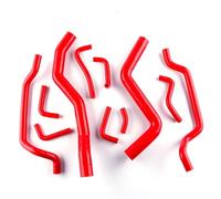 Engine Cooling Hose Compatible with Mitsubishi for Eclipse for GSX for DSM G63 2G 2.0L for Turbo 1995-1999 Car Radiator Hose Engine Cooling Hose(Red)