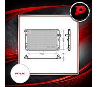 Radiator fits TOYOTA YARIS/VITZ NHP130 1.5 2012 on 1NZ-FXE Denso 1640021330 New