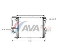 AVA Coolant Radiator BWA2186 for BMW 5 Seriess E39 (1996) 520I 2.0